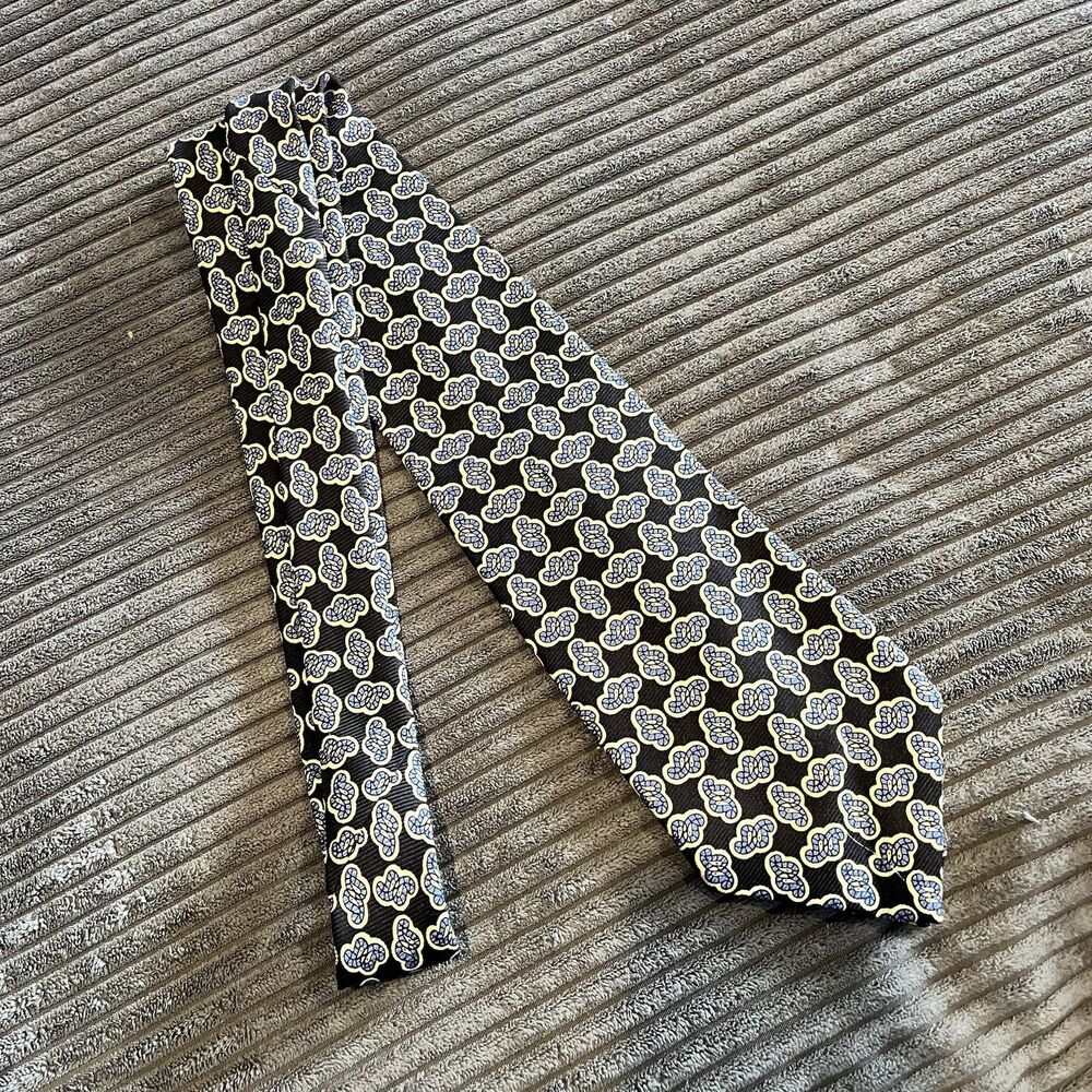 VTG Polo By Ralph Lauren Silver Tag Funky Neck Tie Necktie Made By Hand
